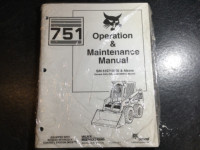 Bobcat 751 Skid Steer Loader Operation & Maintenance Manual