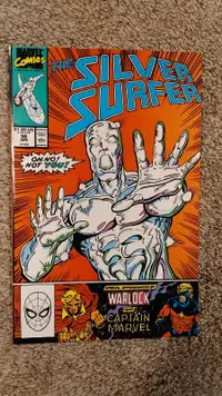 Marvel Silver Surfer #36 Adam Warlock Captain Marvel 1990