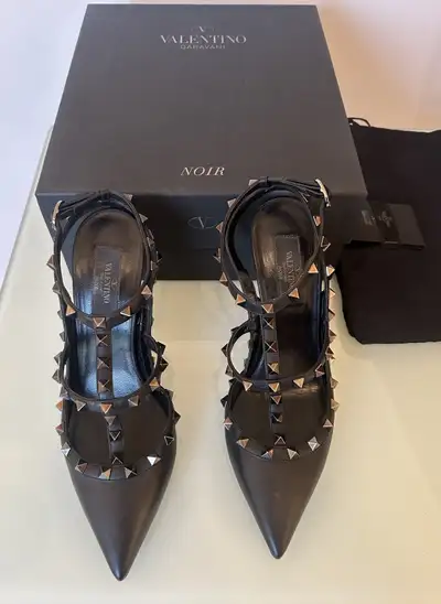 VALENTINO Noir Rockstud Pumps, View more