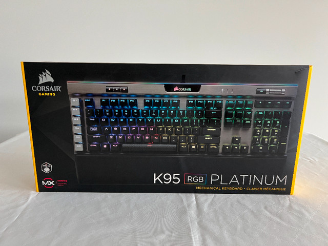 Corsair K95 RGB PLATINUM XT Mechanical Gaming Keyboard Cherry MX in Mice, Keyboards & Webcams in Markham / York Region - Image 3