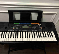Yamaha PSR E253 Portable  Keyboard, bench and piano stand