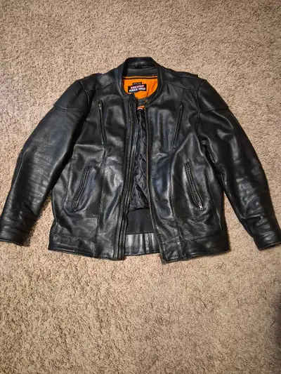 Mens Leather Motorcycle Jacket, View more