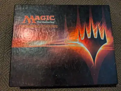 Commander Anthology 1 All 4 Decks complete in box with all cards: tokens, double sleeved cards(kmc p...