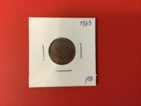1963 Canada small     penny