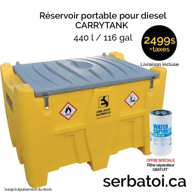 ****PROMOTION SPÉCIALE**** Avec filtre séparateur en prime! Jusqu'à épuisement du stock. -Pompe de t...