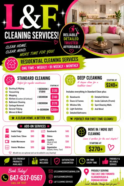 Cleaning Services Scarborough , View more