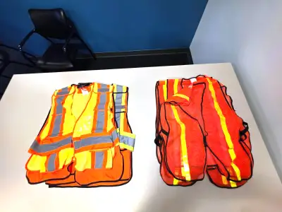 Lot of High Visibility Safety Vests - Orange and Yellow, View more