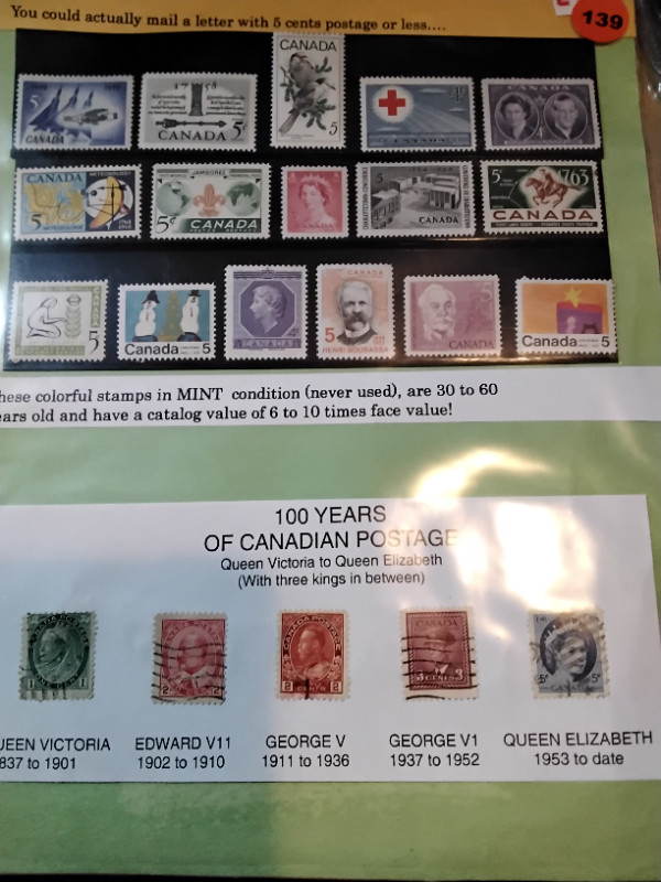 Lot of 21 Canada Historic Postage Stamps in Arts & Collectibles in Edmonton