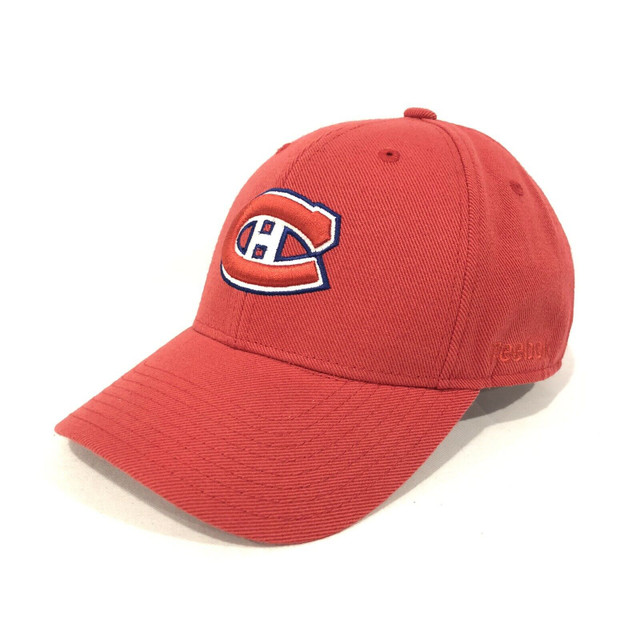 MONTREAL CANADIENS RED REEBOK ADJUSTABLE CAP HAT NHL ORIGINAL dans Hommes  à Ville de Montréal