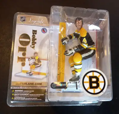 689 $65 NEW Bobby Orr Mcfarlane Action Figure Legends Series 3 Boston Bruins BNIB Chicago BlackHawks...
