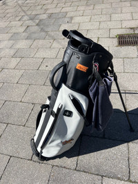 Golf clubs and bag 