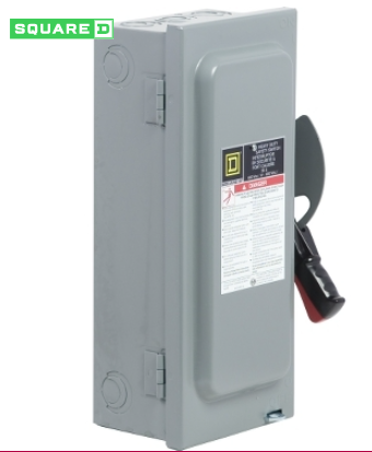 SQUARE D CH361 Safety switch fusible 30A 600VAC/DC 3 Poles 20HP in Electrical in Laval / North Shore - Image 2