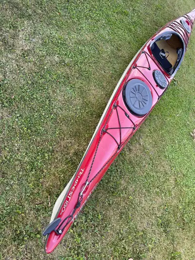 For sale gently used ultimate expedition sea kayak Best design in sea kayaking stability and paddler...