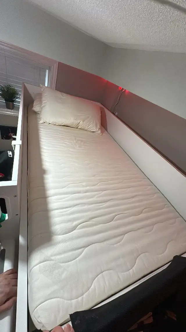 IKEA SMÅSTAD Twin Loft Bed with Desk & Storage – White/Black in Beds & Mattresses in Oakville / Halton Region - Image 6