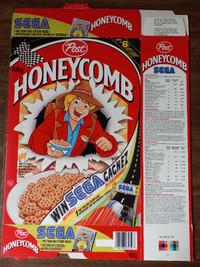 Honeycomb Cereal Box with Advertising