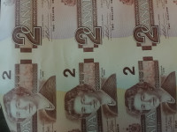 1986     Canadian Uncut Sheet of      $2 Bills