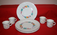 Set Of 4 Plates And Cups $2.00