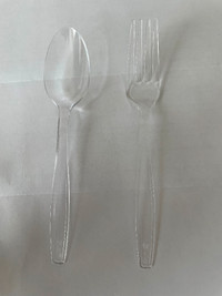 Heavy Clear Plastic Forks & Spoons