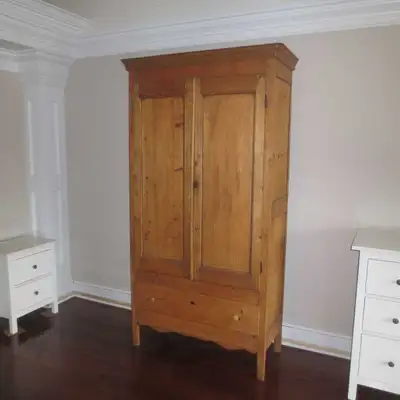 Vintage Pine “Settlers” Cupboard / Armoire, View more