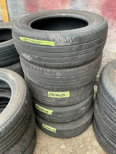 I am selling a set of used tires with the specification 195/65/15, ideal for various car models need...