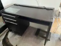 Desk  with built in power bar 