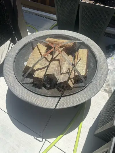 metal round fire pit, View more