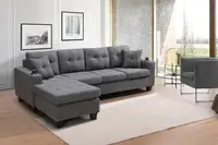 Clearance Large Sale Modern L Sectional Sofa Set for family