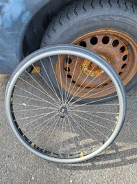 wheel chair wheels --  used 