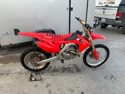 Debating on letting my 2013 crf450r go. Very powerful and reliable bike lots of new parts. Ready to...