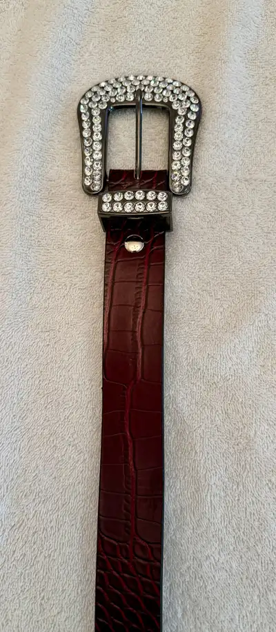 Belt with diamonds size M/L, View more