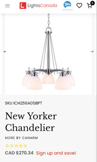 New Yorker chandelier