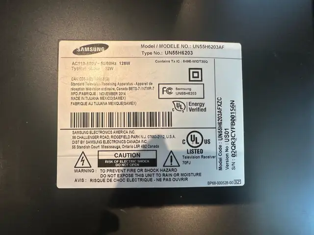 Samsung 55 inch Smart TV HD LED. Model UN-55H6203.TV in TVs in City of Toronto - Image 3