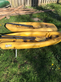 2 children sized kayaks 