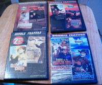 5 double feature westerns on DVDs