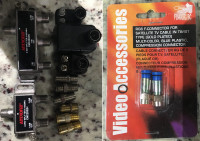 ($15 for all) Coaxial Adapters and Splitters