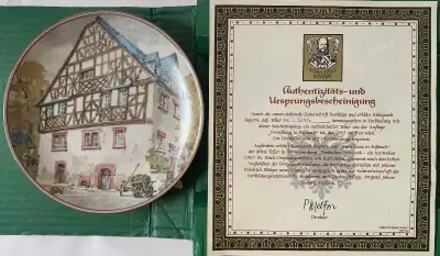 Moselhaus in Rissbach - Moselle River House Collector Plate, View more