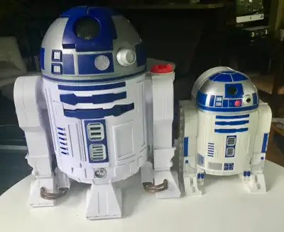 Imaginext STAR WARS R2-D2 toy from Fisher-Price and Toy Figures Storage Case 1. Fisher-Price Imagine...