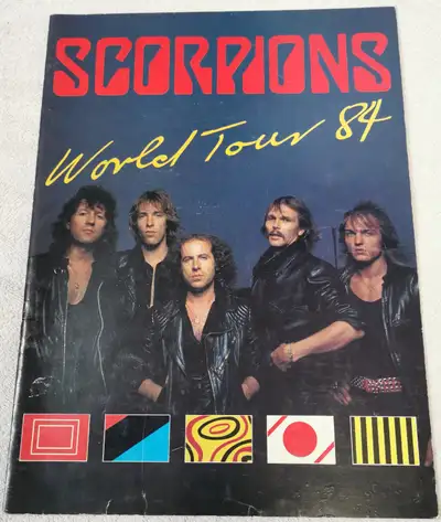 Scorpions - KLAUS AUTOGRAPHED Love At First Sting Book TB - 1984, View more