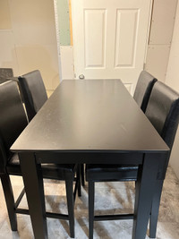 High Top Kitchen Table &. Chairs