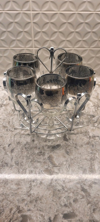 Silver Wine Glass Set
