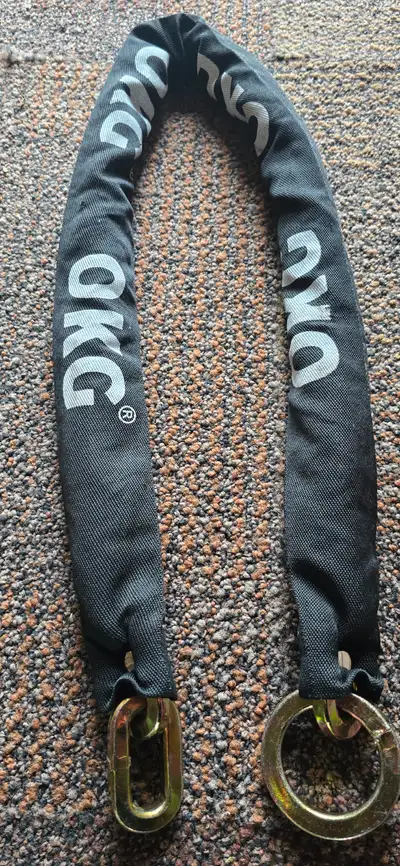 OKG Ultra Security Chain- Basically Brand new It's 42" long Thick Hardened Alloy Steel Cut Proof Cha...