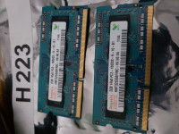 Hynix RAM laptop computer 4gb gigs 2x2 pc3 DDR3 10600s memory