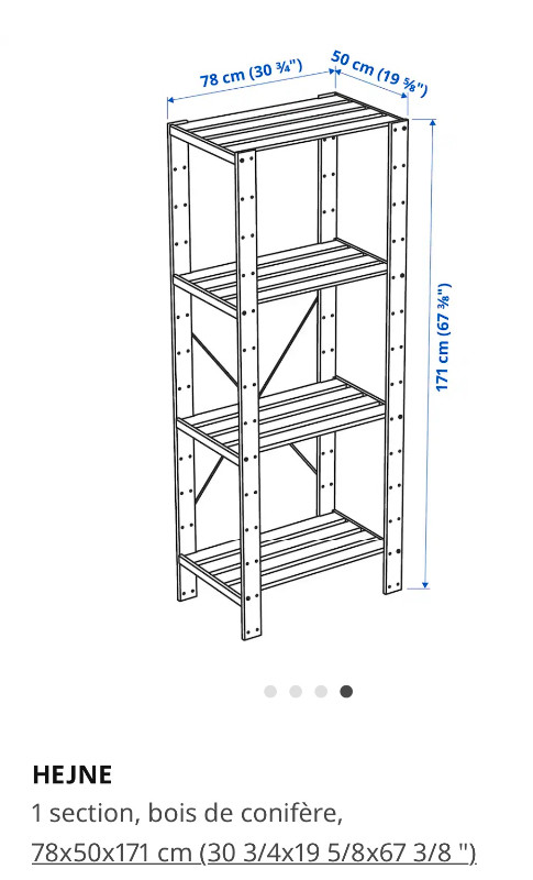 Étagère en bois (IKEA) comme neuve! dans Bibliothèques et étagères  à Ville de Montréal - Image 2