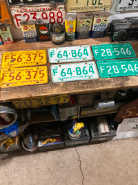1967-69 Saskatchewan license plates