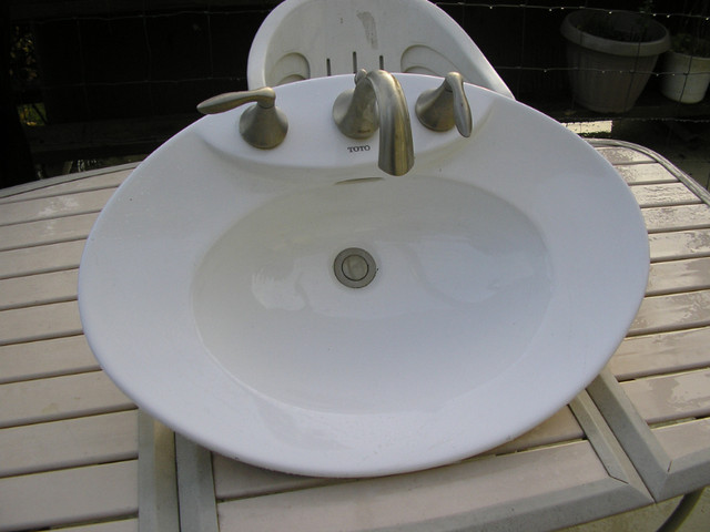 TOTO SINK with TAPs/FAUCET in Plumbing, Sinks, Toilets & Showers in Victoria