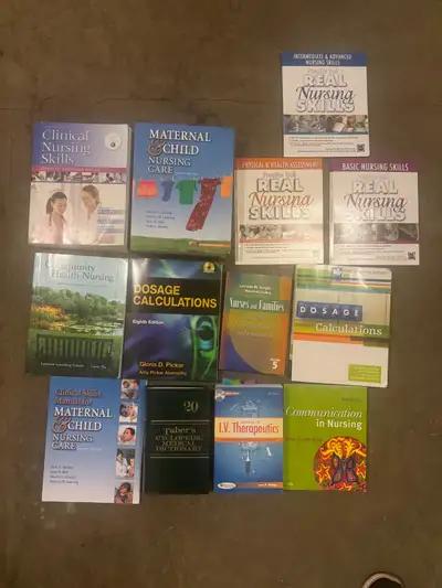 nursing textbooks lot for only $150, View more