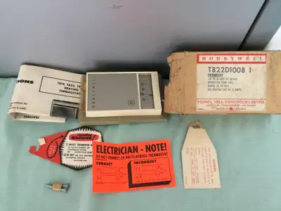 Vintage Honeywell Thermostat - Made in Canada - NEW, View more