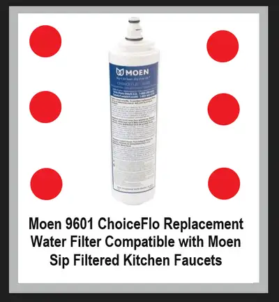 NEW Moen 9601 ChoiceFlo Water Filter Sip Filtered Kitchen Faucet