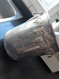 France made wine ice bucket, elaborate aluminum