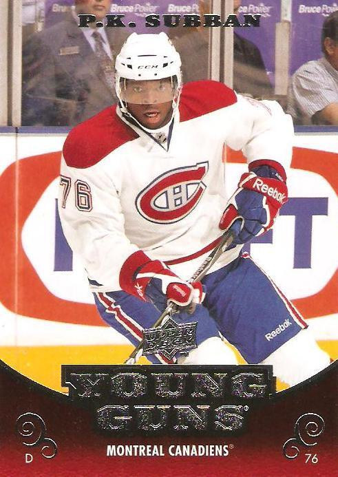 P.K.SUBBAN ... 2010-11 Young Guns ROOKIE .. UNGRADED + PSA 9, 10 in Arts & Collectibles in City of Halifax